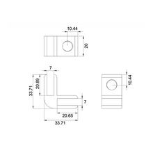 Cargar imagen en el visor de la galería, Conector L Natural SKU:2110
